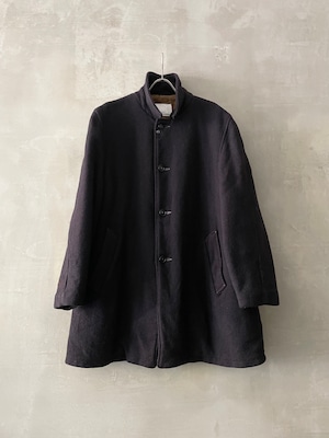 【 customer's used 】Transference Boa Linning Balmacaan Coat 2019 (040) - midnight garment dyed