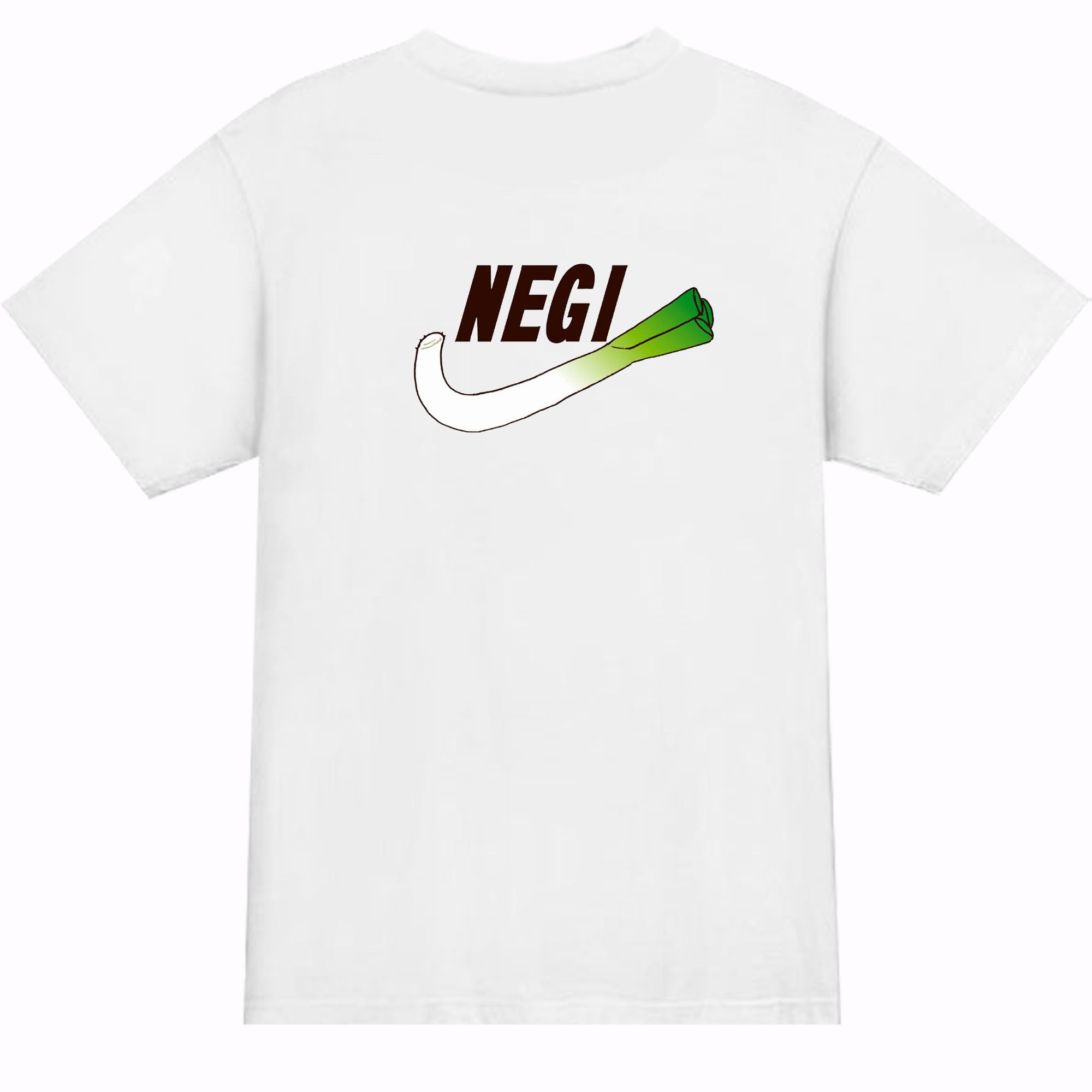 NEGI/ワンポイント半袖S～L］ ねぎTシャツ 面白い おもしろTシャツ
