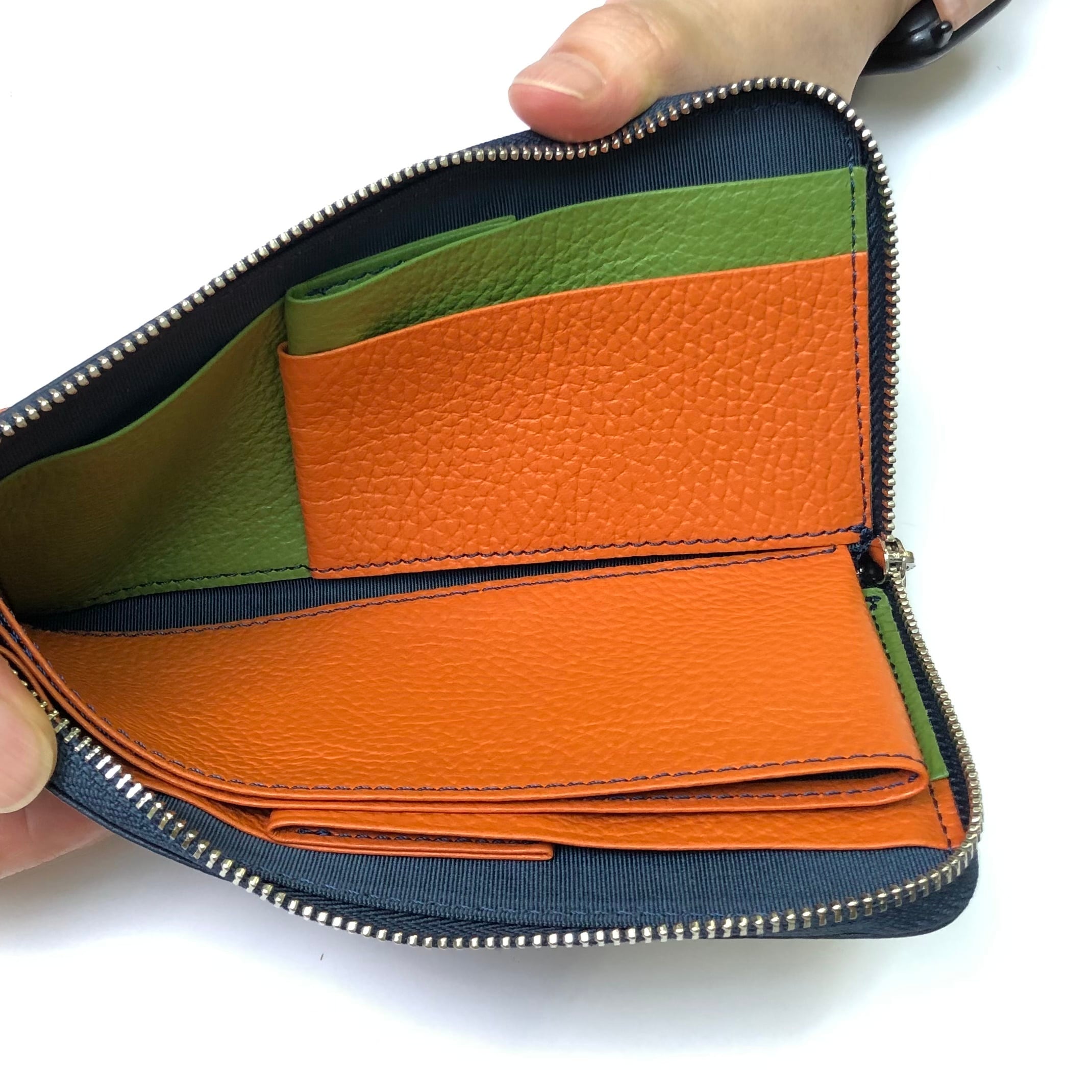 SRK01SP】 1万円札が折らずに入る最少サイズの長財布「L字束入