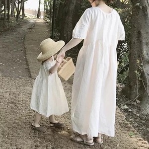 【親子コーデ】Korean children`s clothing summer dress サマードレス【受注生産品】