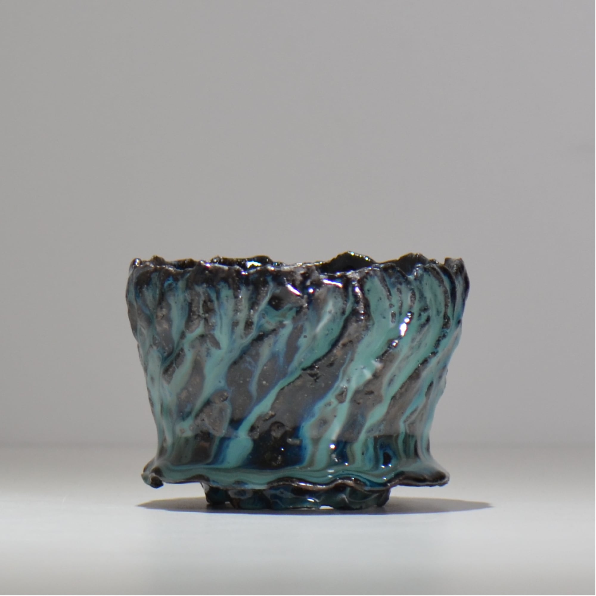 木村 貴史 / 深流-翡翠 / kt_sr09_s / 約 φ11.3cm / 植木鉢