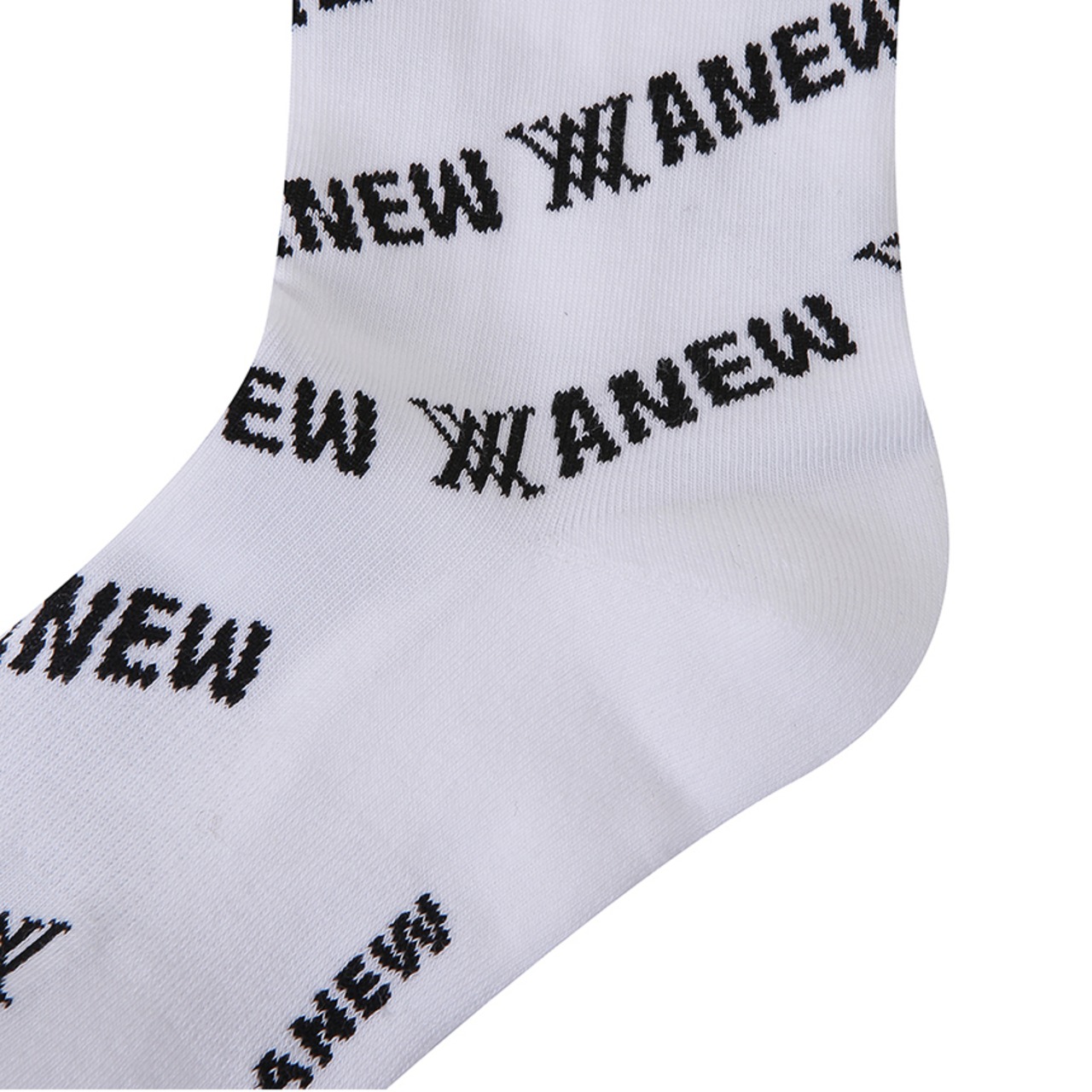 Diagonal logo repeat Knee socks [サイズ: F (AGCUWSC06WHF)] [カラー: WHITE]