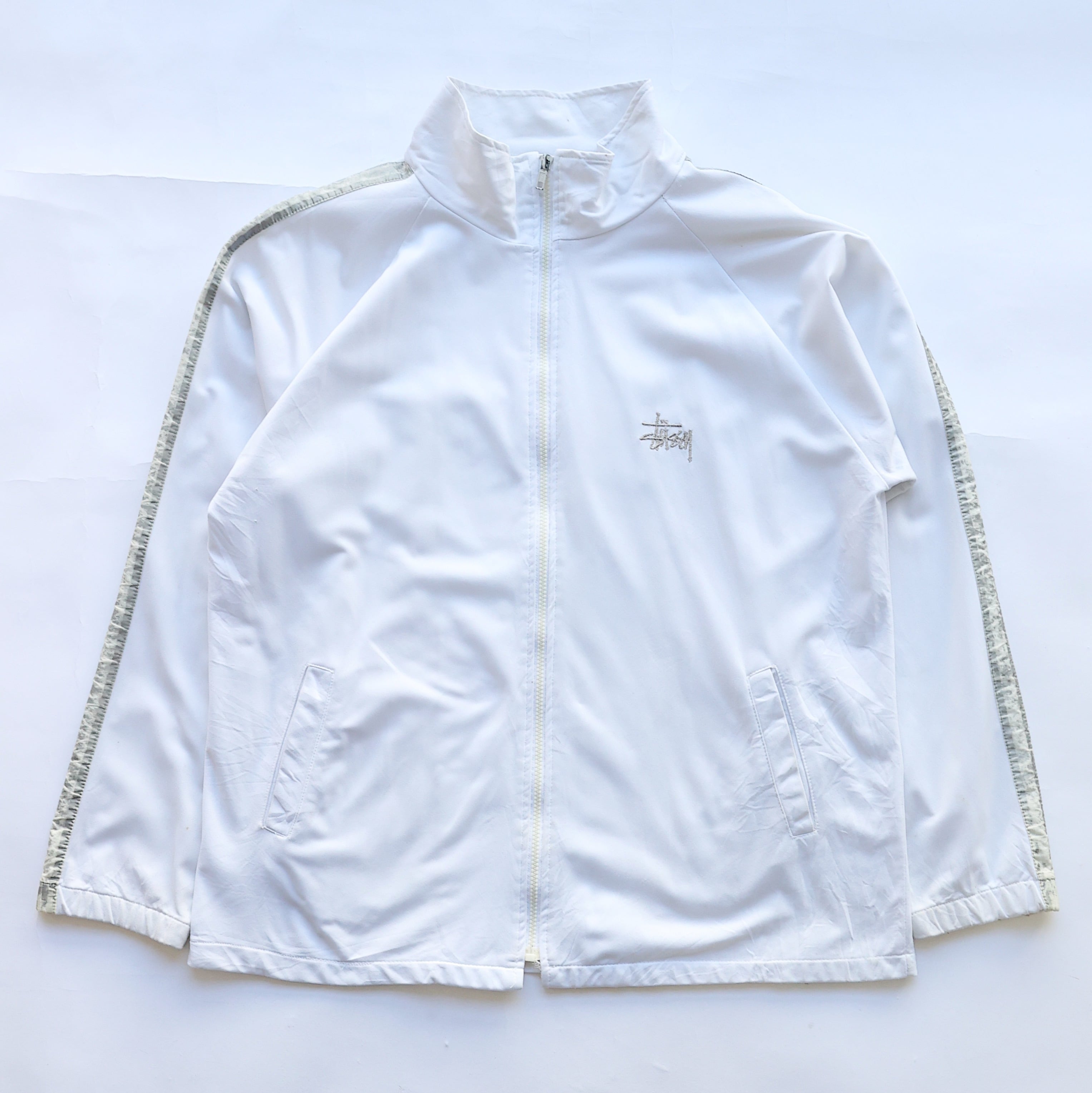 90S STUSSY REFRECTOR TRACK JACKET