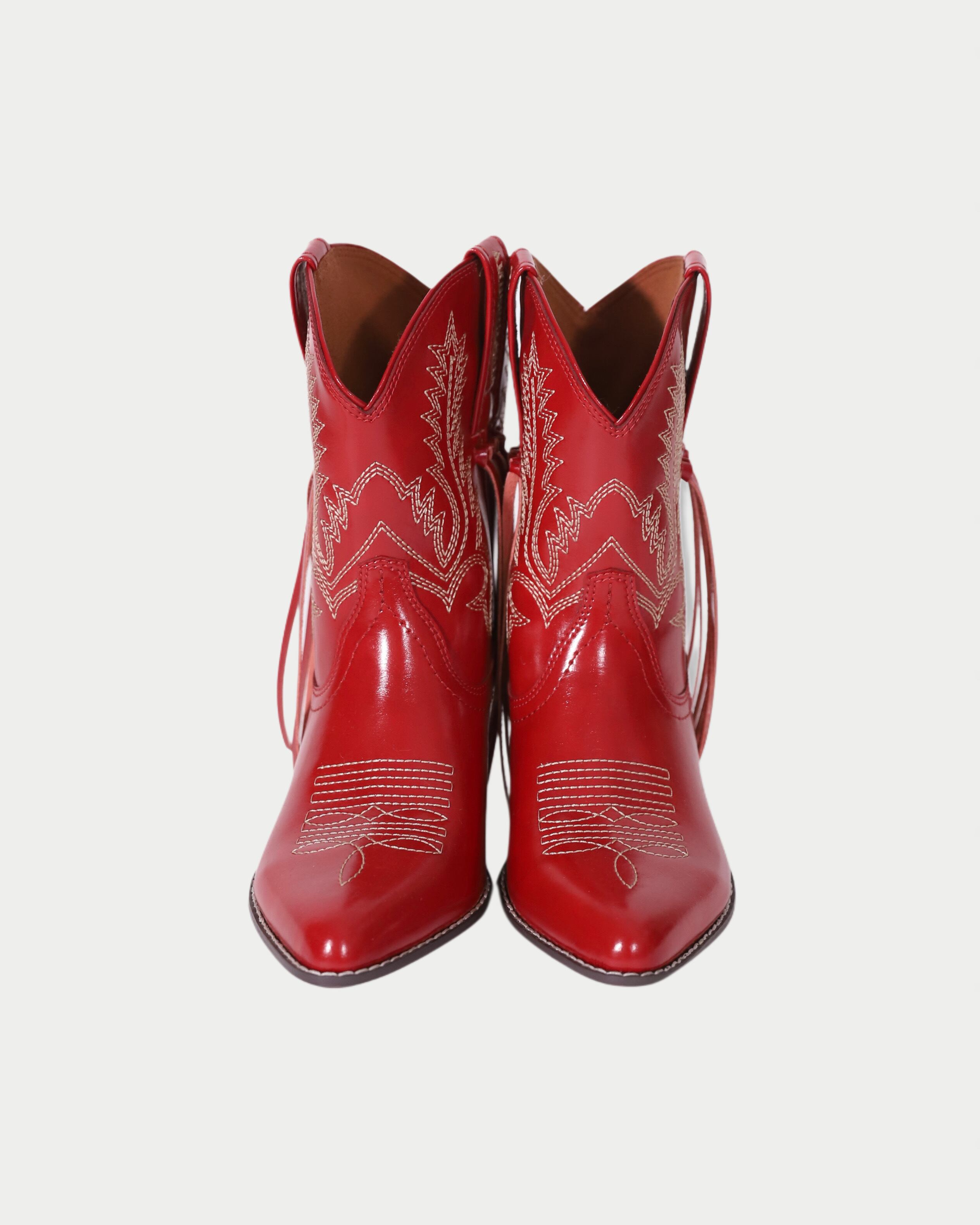 Tassel Western Short Boots - Neo Silver | AMBERGLEAM