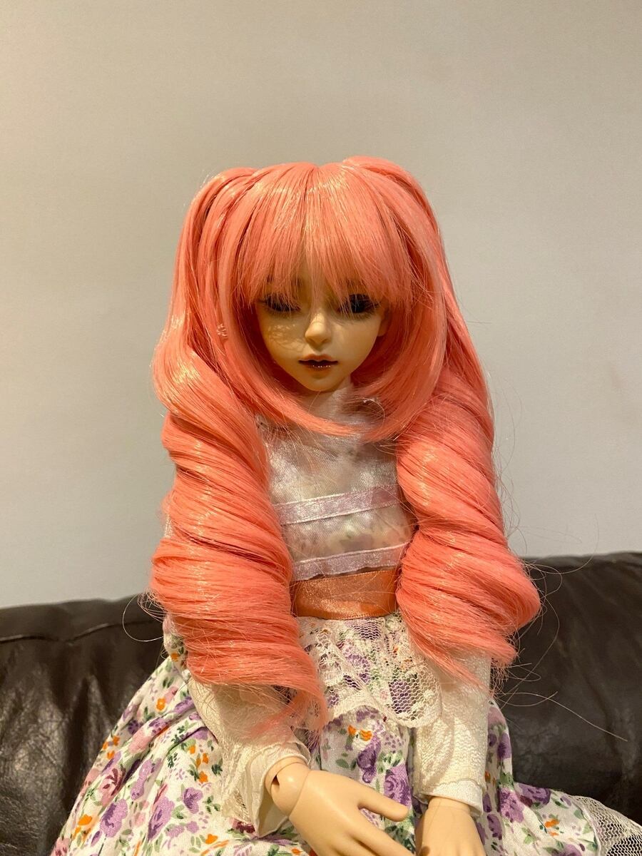 カスタムドール用ウィッグ ロング カール 巻き髪 BJD 球体関節人形 1/3