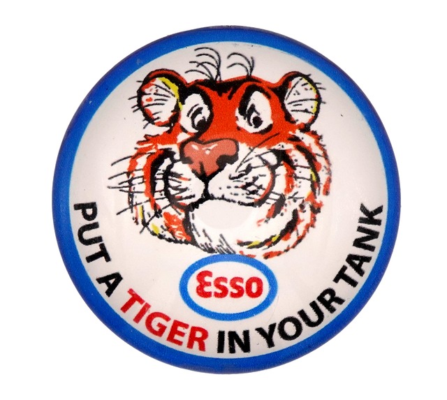 USA アメリカ ガソリン オイル レトロロゴ ビンテージ アクリルドーム マグネット : USMAG-007