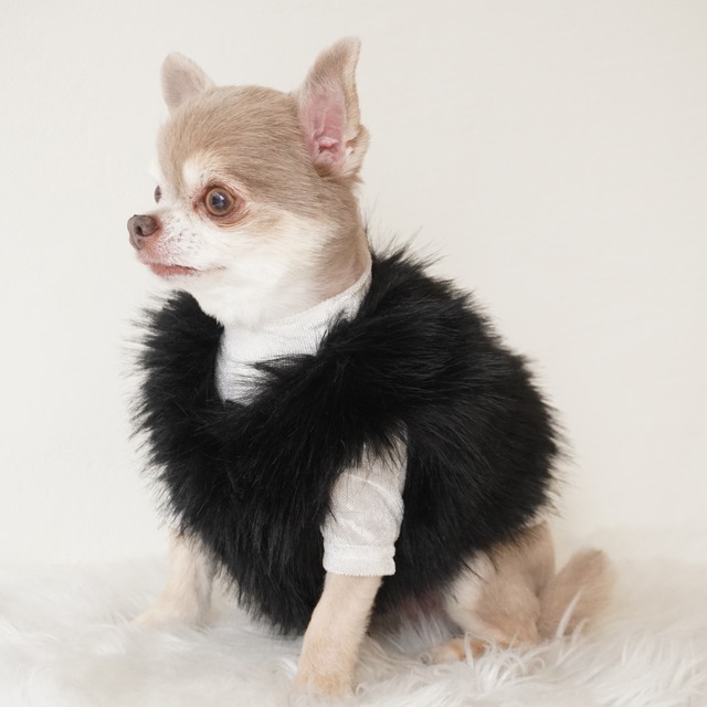 Fur Vest - Black