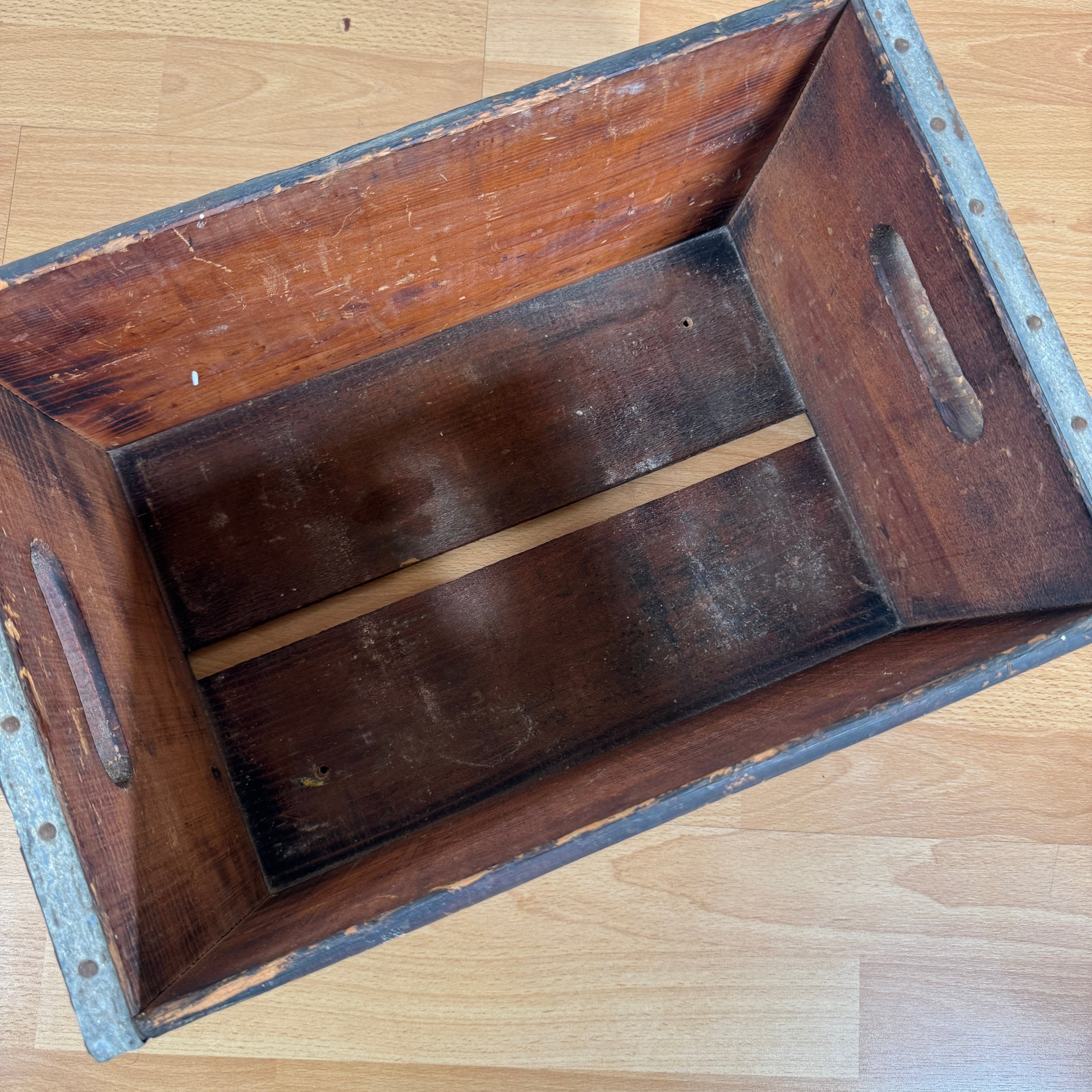 1865【1967年製】ビンテージ 7UP（セブンアップ） 木箱 / ウッド