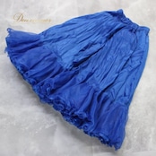 社交ダンス 衣装 スタンダード スカート パニエ ペチコート レッスンウェア レディース ブルー系 青 無地 シンプル フリル 差し色 上品 かわいい ダンススカート ロイヤルブルー系 発表会衣装 練習用 レッスン用 社交ダンスレッスン フリルスカート ティアード フレア ふんわり 体型カバー ダンスファッション 競技用 アンサンブル コーデ 衣装小物 パニエ風 重ね着 ペチスカート ウエストゴム フリーサイズ風 通気性 快適 きれいめ カワイイ 可愛い レディース 女性 女の子