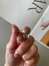 ハートパールオープンリング