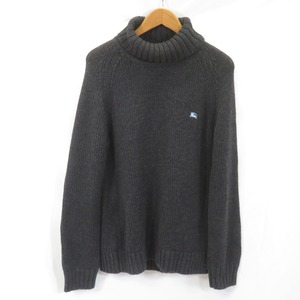 BURBERRY BLACK LABEL タートルネック ニット セーター size3/バーバリー 0804