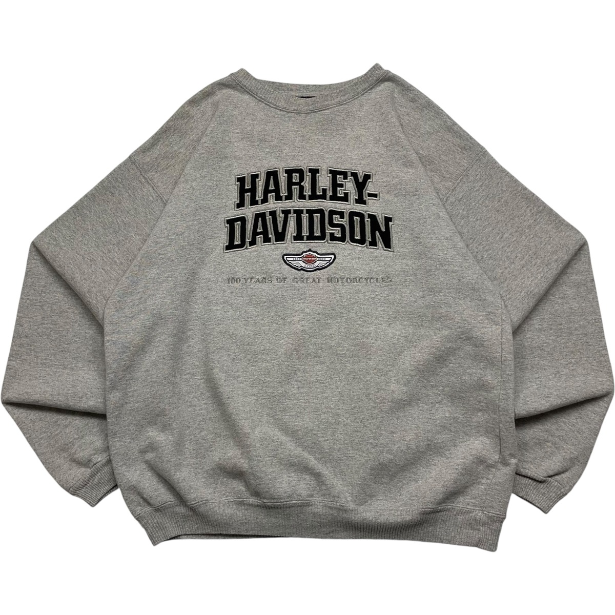XL》 Harley-Davidson ハーレーダビッドソン スウェット 100周年 刺繍  