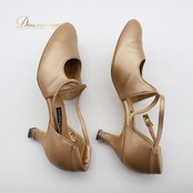 社交ダンス 衣装 スタンダード シューズ 24 1/2サイズ ブラウン系 ケントダンス Kentdance 無地 シンプル 明るい ストラップ 日本製 練習 レッスン 光沢 高級感 イベント ステージ ダンス衣装 ダンスシューズ