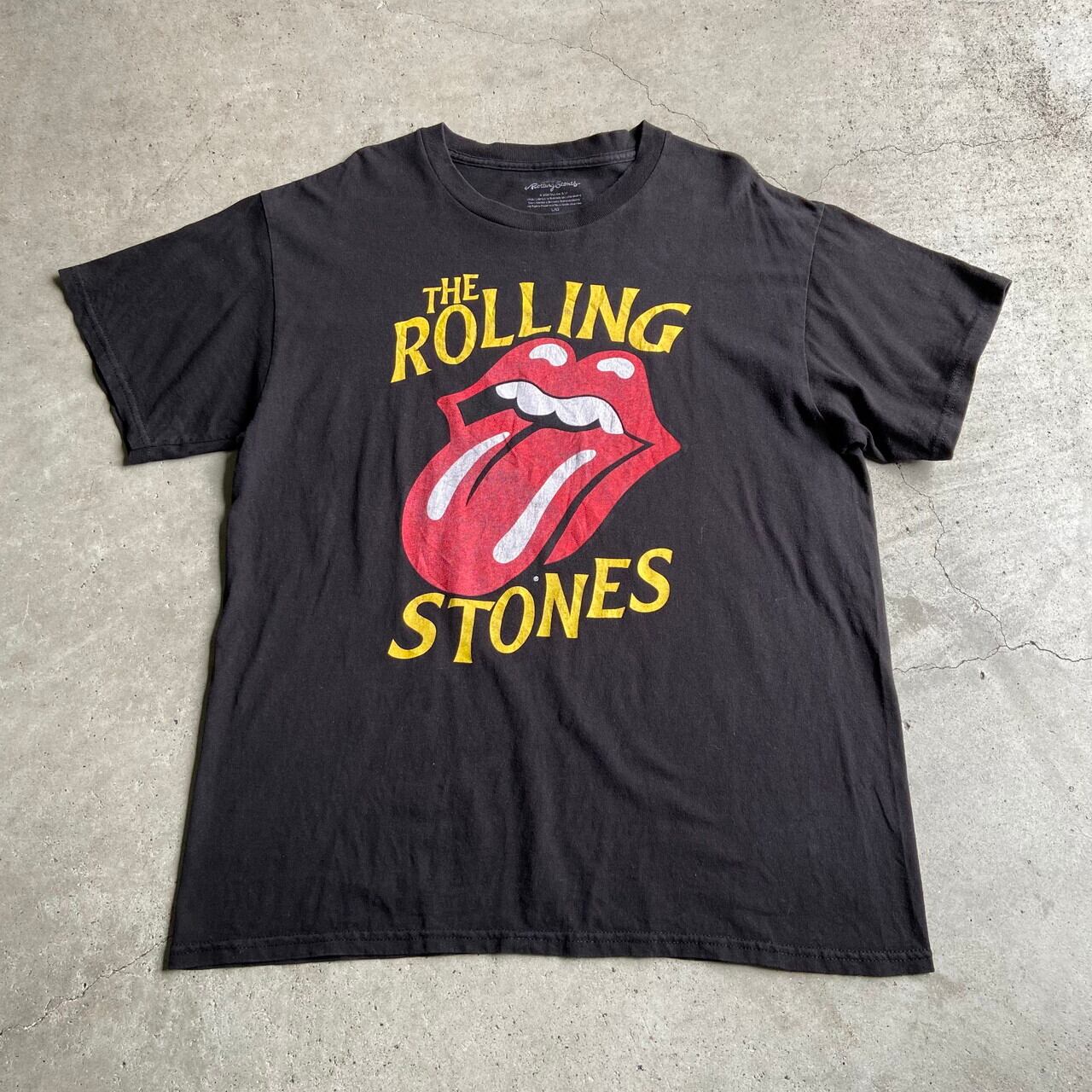 The Rolling Stones ローリングストーンズ ロゴプリント ロゴtシャツ バンドtシャツ メンズl 古着 黒 ブラック Tシャツ Cave 古着屋 公式 古着通販サイト