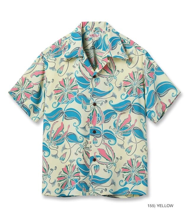 SUN SURF RAYON HAWAIIAN SHIRT “SPIDER LILY” SS39619