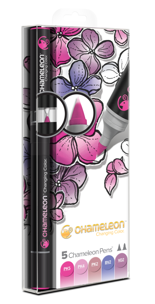 Chameleon Pen 5 Pen Floral Set (カメレオンペン　5本入りフローラルセット)