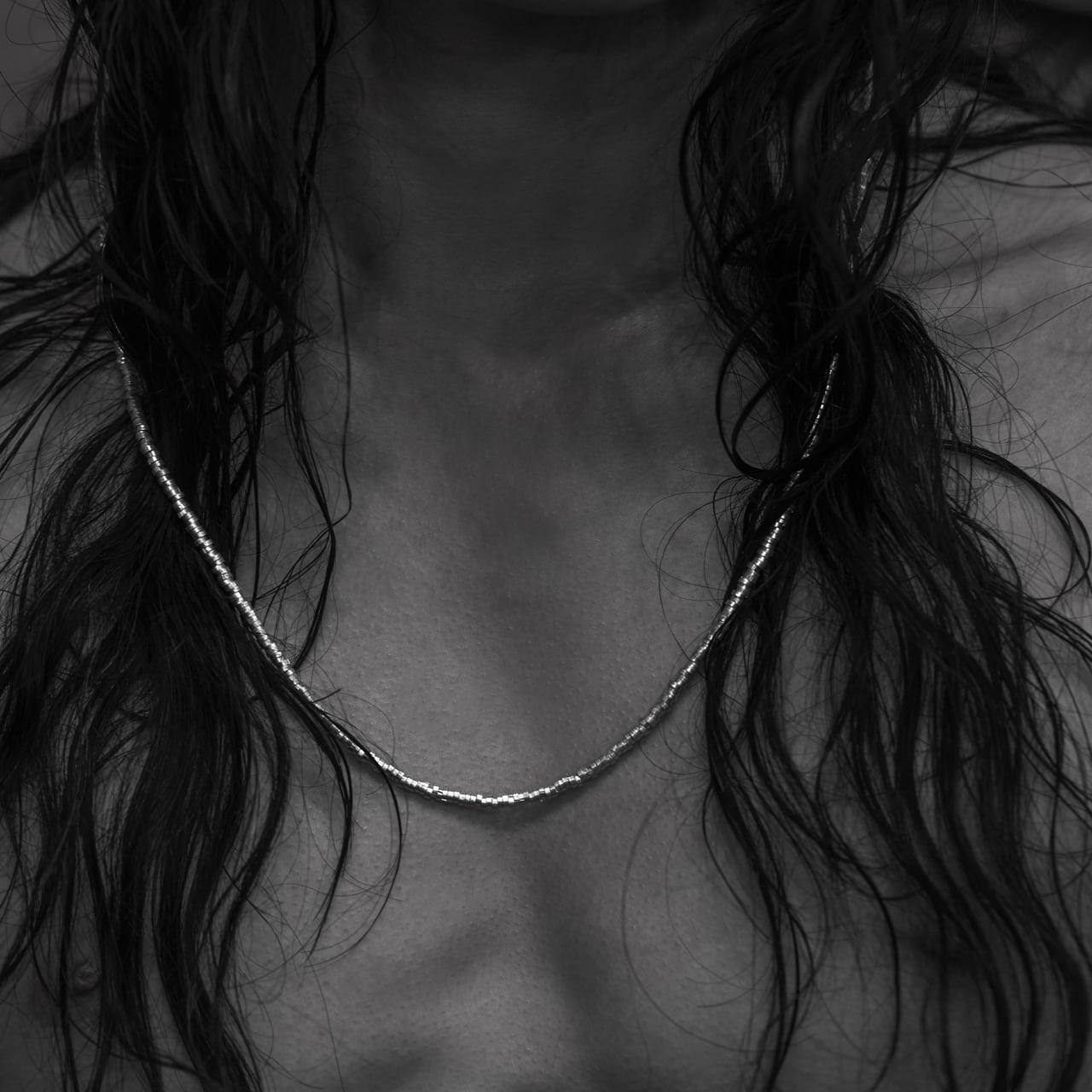 C-041 Horse shoe handmade beads necklace(65cm) | WAKAN SILVER