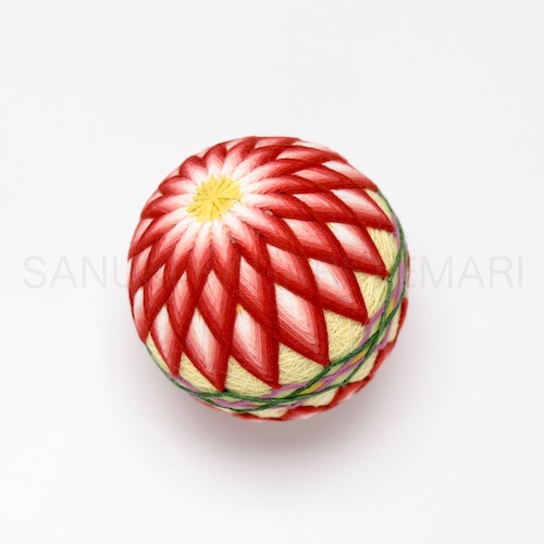 讃岐かがり手まり「十六菊」_MA392-4155