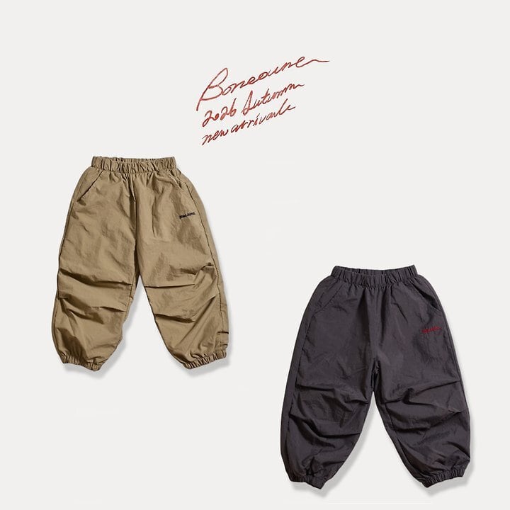 double-tucked nylon joggers【BONEOUNE】※10月上旬〜中旬発送予定