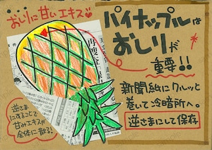 パイナップルはおしりが重要！