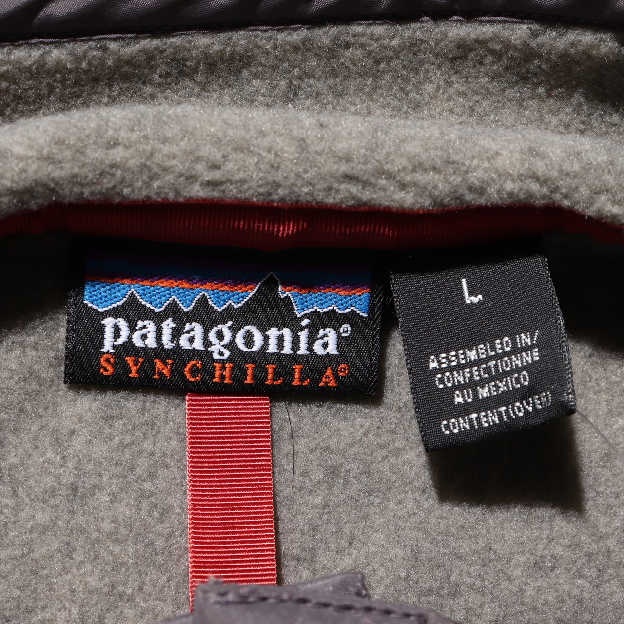Deadstock L メランジグレー カーキ 99年 メキシコ製 シンチラスナップT Patagonia パタゴニア フリース
