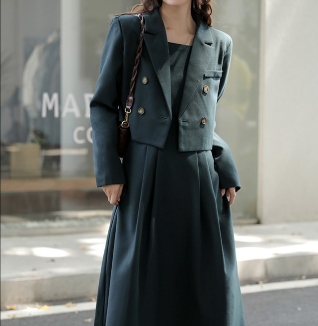 アウター ワンピース デート ジャケット 上着 ミモレ ミモレ丈 かわいい 大人可愛い きれいめ シンプル カジュアル 大人 上品 おしゃれ お洒落 主役級 存在感 春 秋 10代 20代 30代 レディース 女性用 OL 学生 デート お出かけ 公園デビュー 女子会 休日 イベント 旅行 着回し 普段使い ファッション コーデ 楽ちん モテ トレンド 流行 インスタ映え XL 黒 ブラック 緑 グリーン