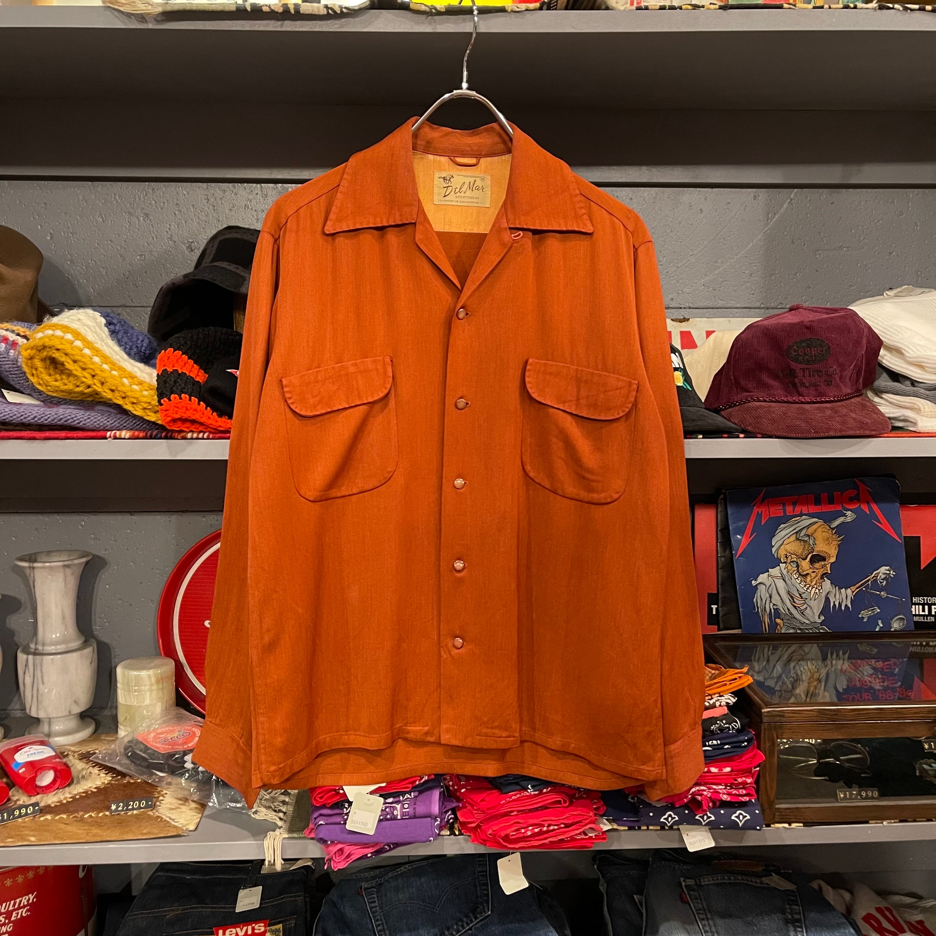 40s Del Mar L/S Rayon Open Collar Shirt | VOSTOK
