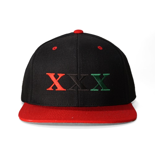 Stay Black Salute XXX 6PANEL SNAPBACK CAP (BLACK&RED)