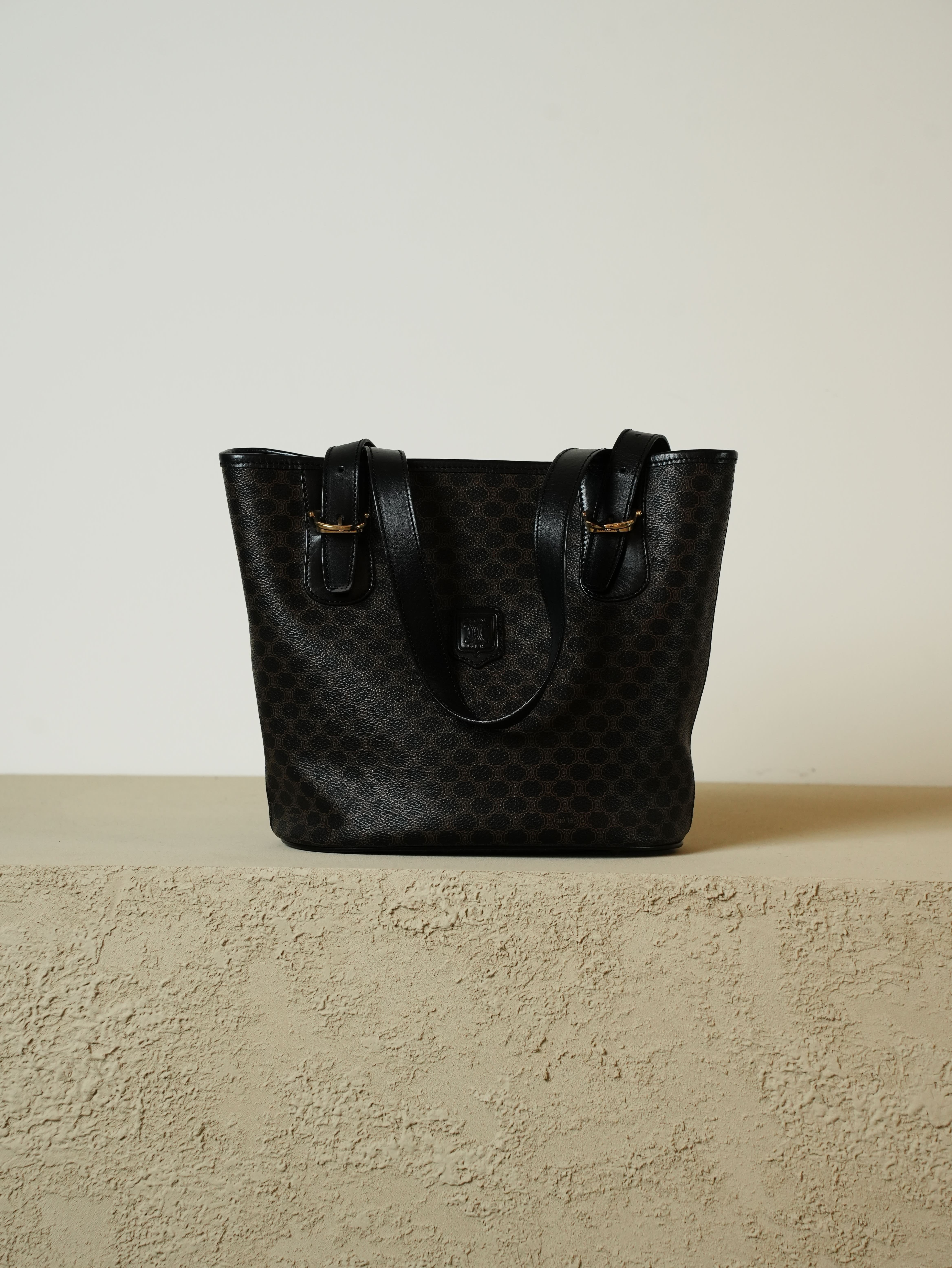 CELINE セリーヌ トート バッグ　黒 マカダム CELINE セリーヌ マカダム柄 トートバッグ | Raum Vintage