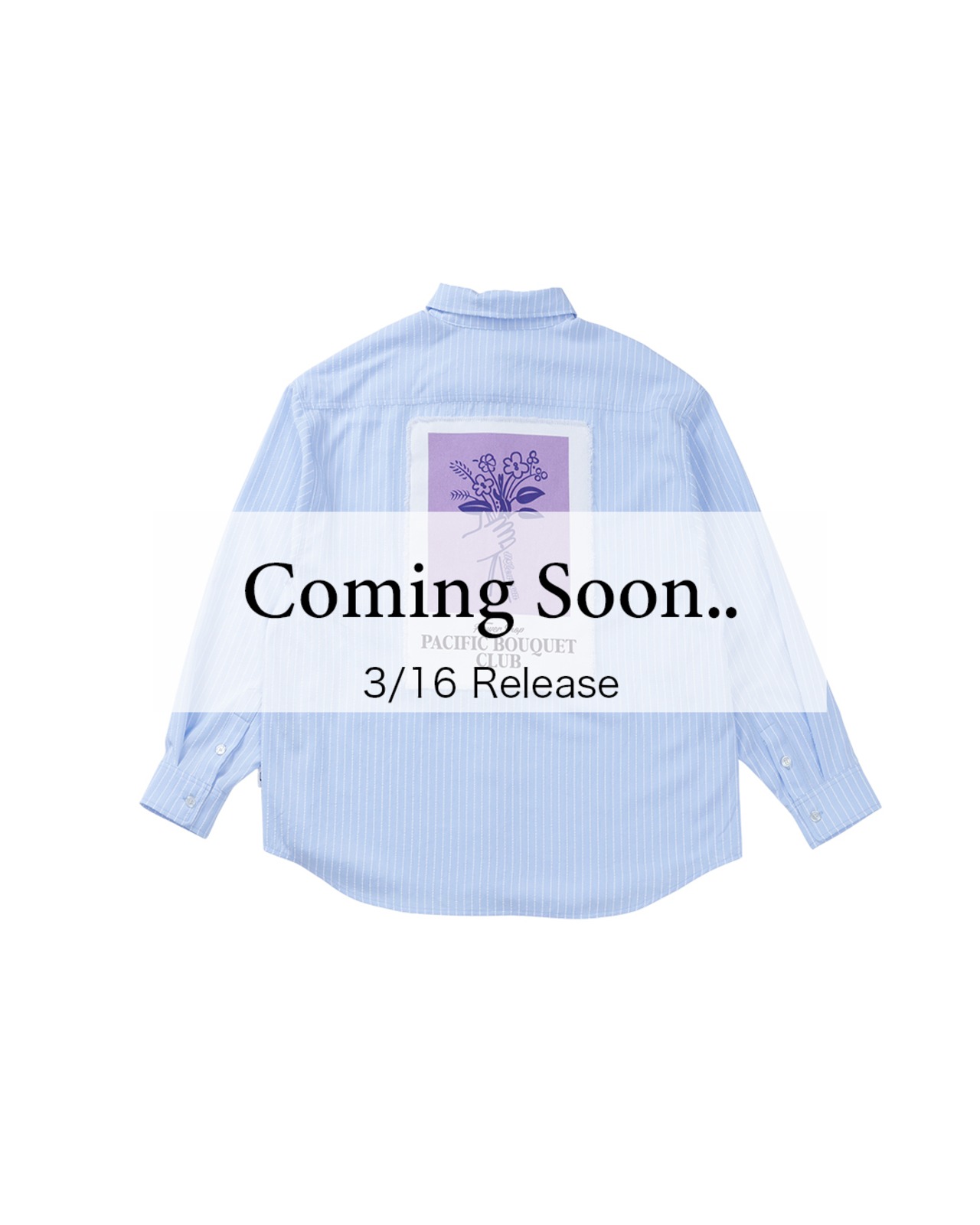 【#Re:room】BOUQUET PRINT STRIPE SHIRTS［RES125］
