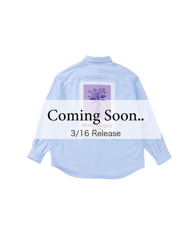 【#Re:room】BOUQUET PRINT STRIPE SHIRTS［RES125］