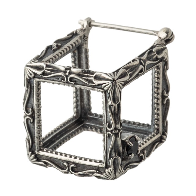フレームキューブピアス 片耳用 ACE0168 Frame cube earrings シルバーアクセサリー Silver Jewelry Brand