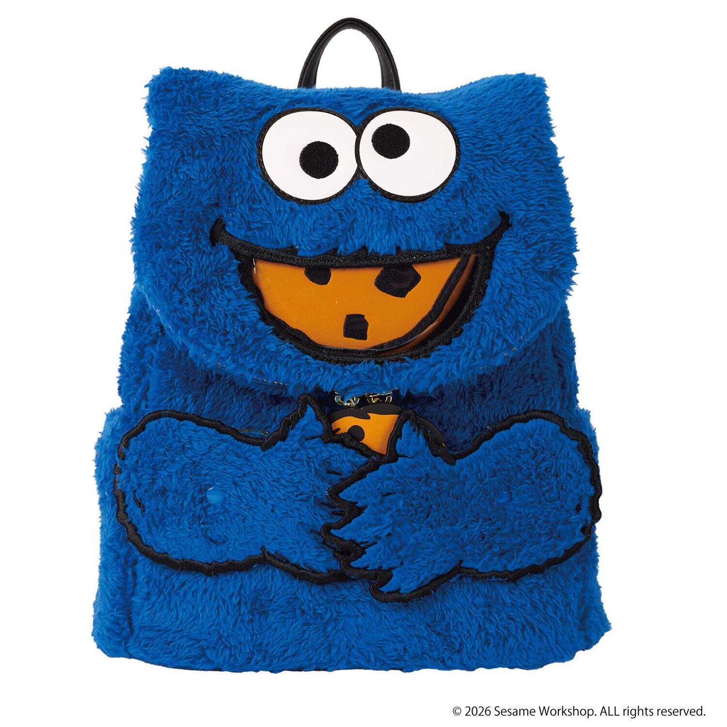 LF SESAME STREET COOKIE MONSTER PLUSH MINI BACKPACK_SESBK0013