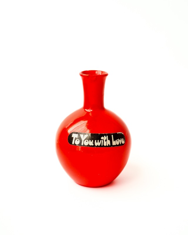 To you with love - a mini red vase