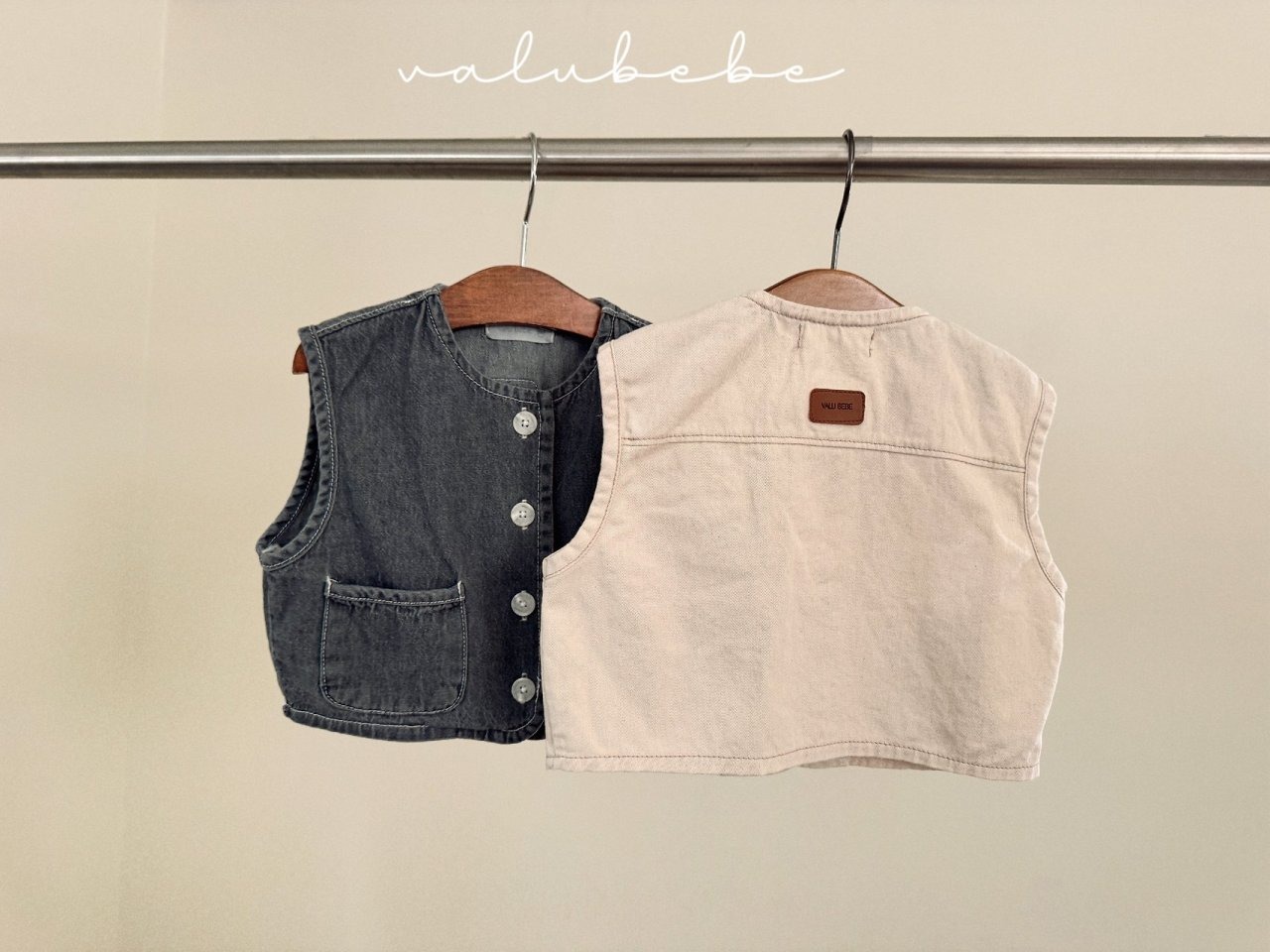 [valubebe] Over Denim Vest / [벨루베베] 오버데님베스트