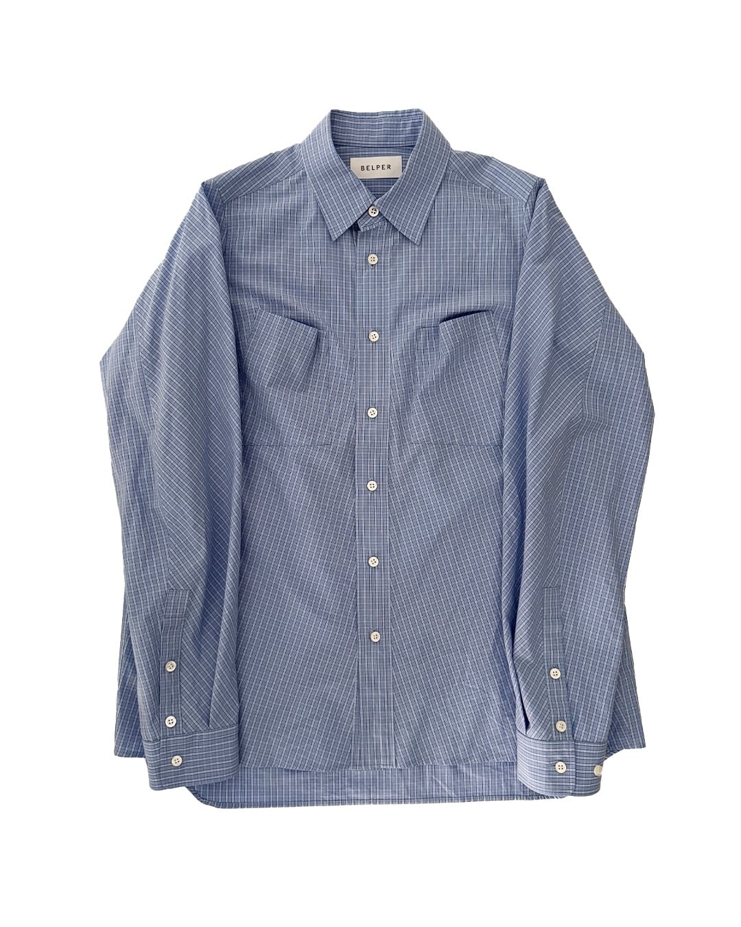 【BELPER】PLAID SHIRT / BLUE