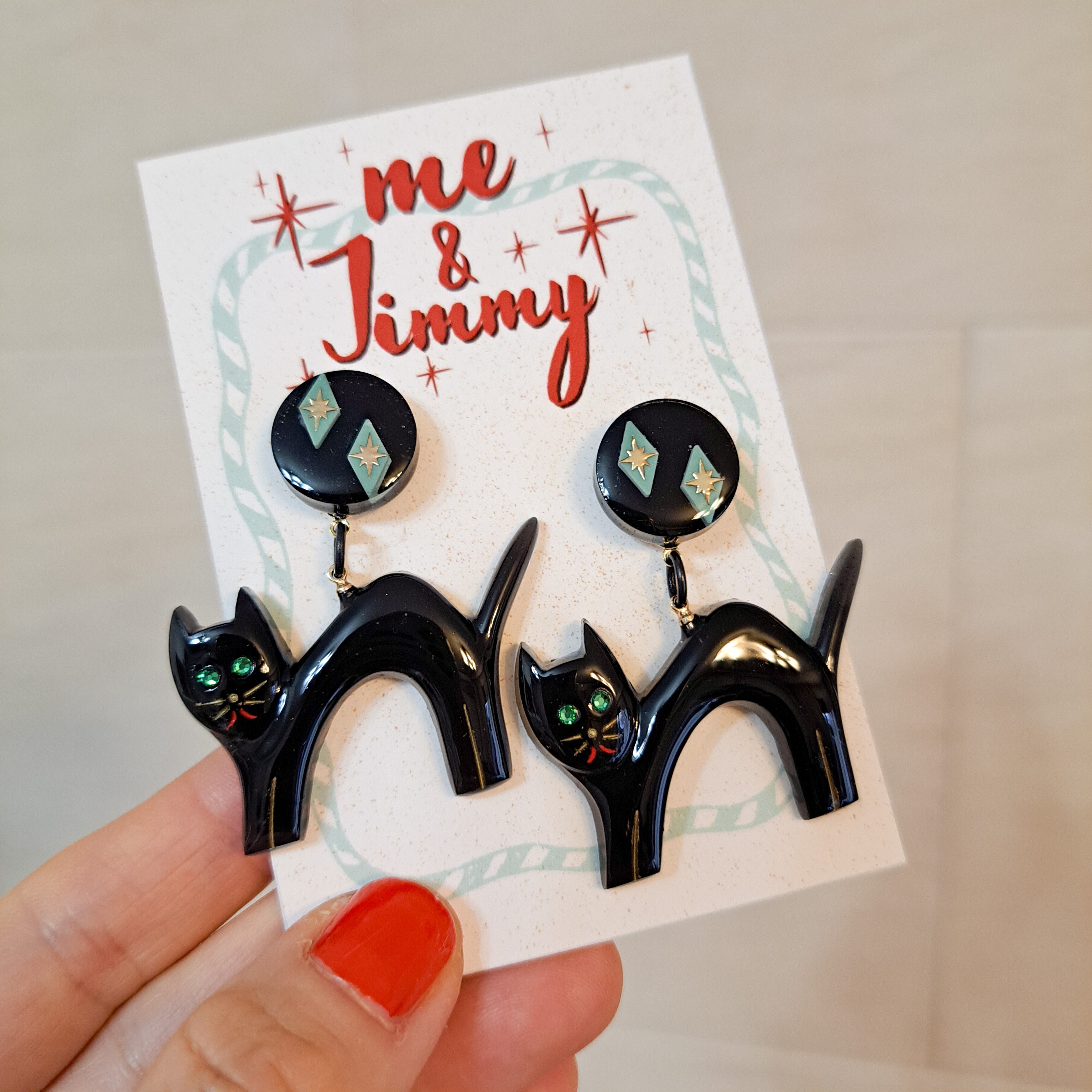 NAMIE♂ Vintage Style Cat Brooch【ケリーグリーン】猫ブローチ | me
