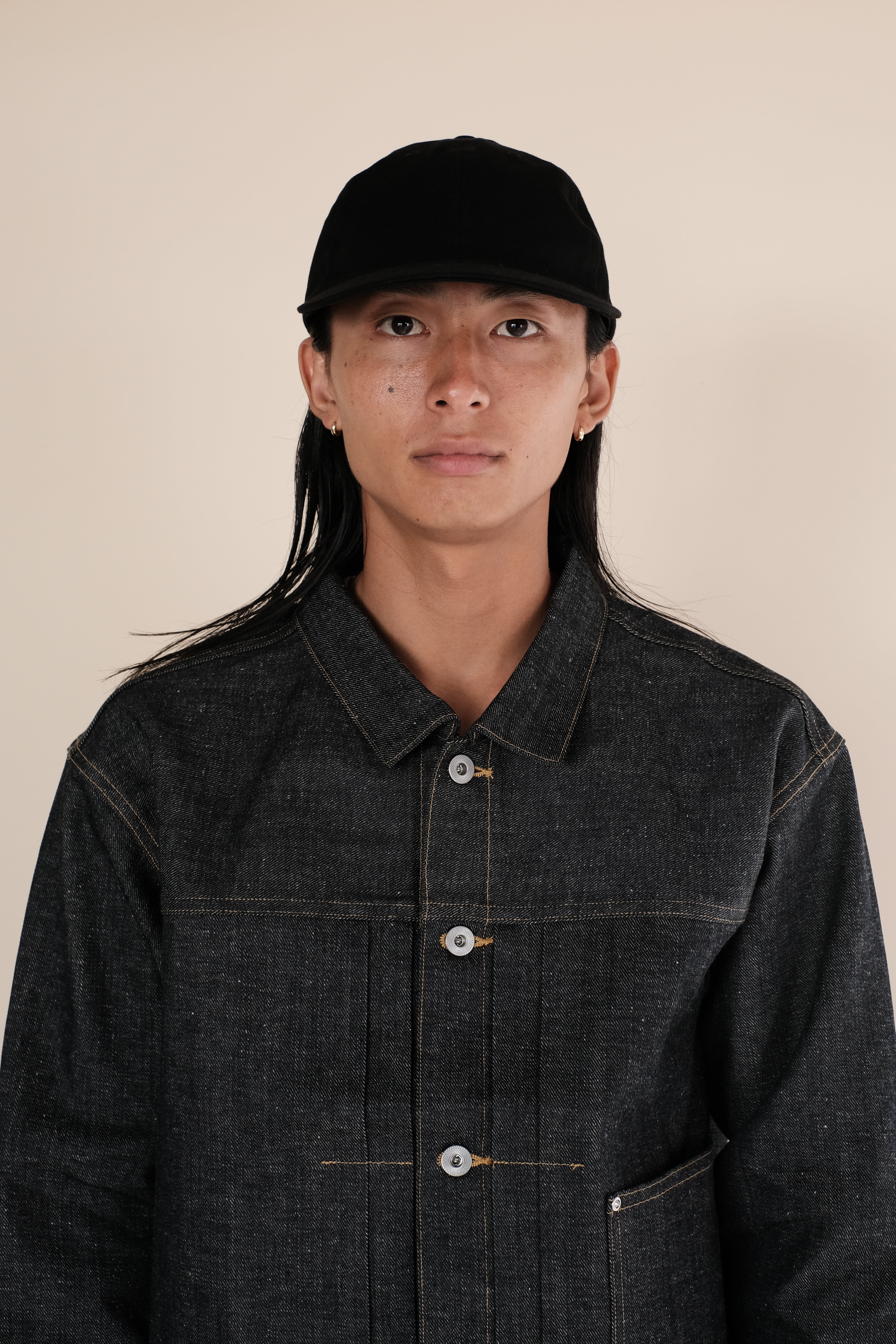 帽子 ULTERIOR VINTAGE TWILL 6 PANELED CAP ULTERIOR / WASHD VINTAGE TWILL 6 PANELED CAP 'BLACK' | LIVING