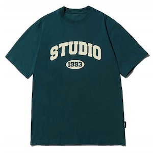 [1993STUDIO] STUDIO ARCH LOGO T-SHIRT_GREEN 正規品 韓国ブランド 韓国ファッション 韓国通販 韓国代行 半袖  Tシャツ