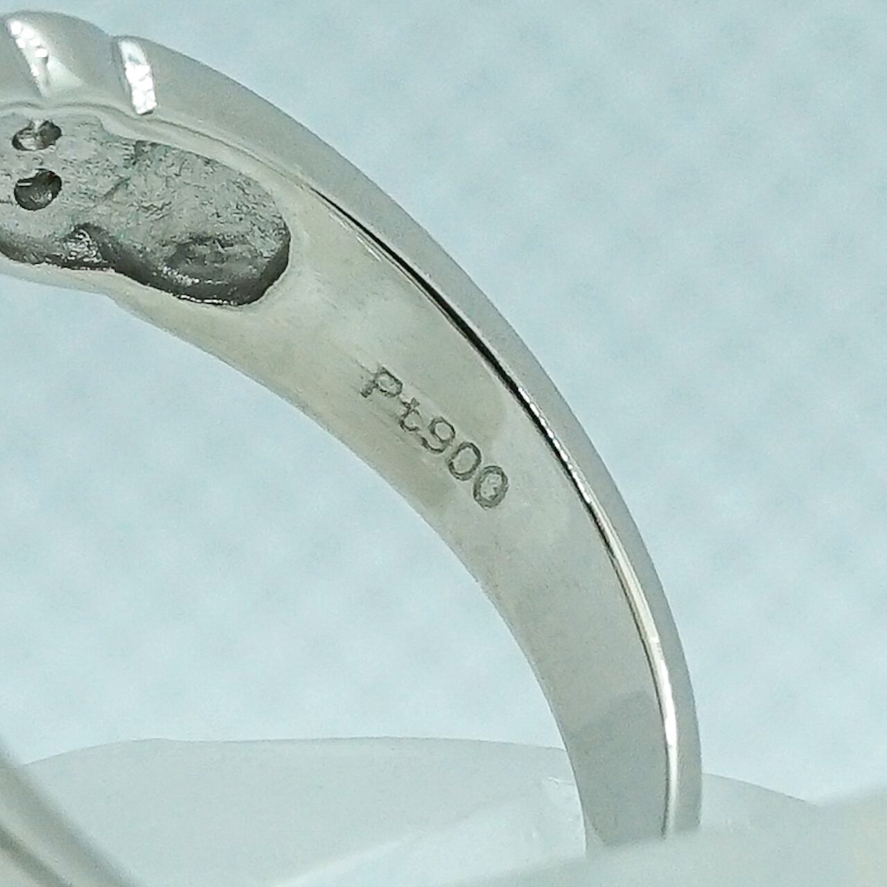 Pt900 ダイヤモンド リング 指輪 D0.20 5.1ｇ 12号 仕上げ済