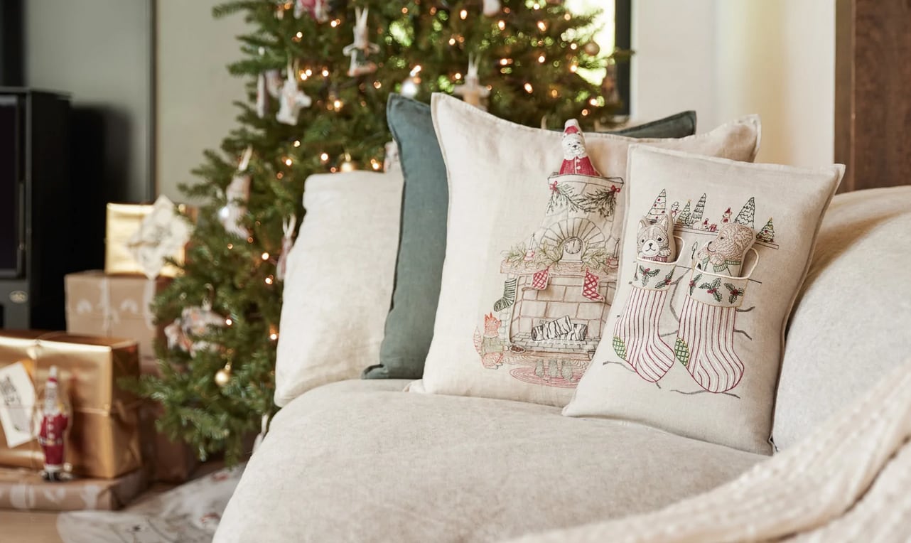 Coral&Tusk クッションカバー クリスマス CORAL&TUSK コーラル&タスク クリスマスのクッションカバー