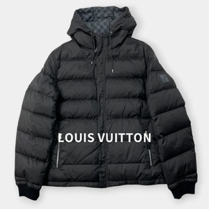 LOUIS VUITTON ルイヴィトン ダミエ リバーシブル ダウン L / J&NREUSE メンズ アウター
