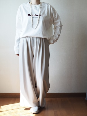 ロゴTシャツ <ホワイト>