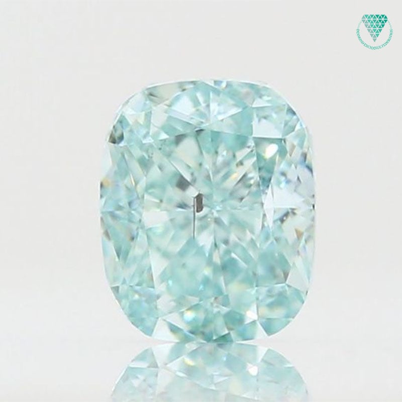 ダイヤモンドルース/FANCY BLUE-GREEN/ 0.36ct. GIA