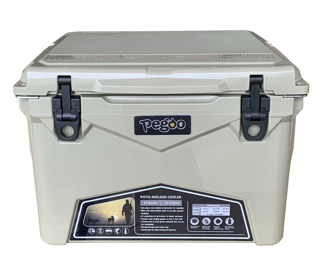 pegoo Hard Cooler Box(ｸｰﾗｰﾎﾞｯｸｽ) 35QT AC