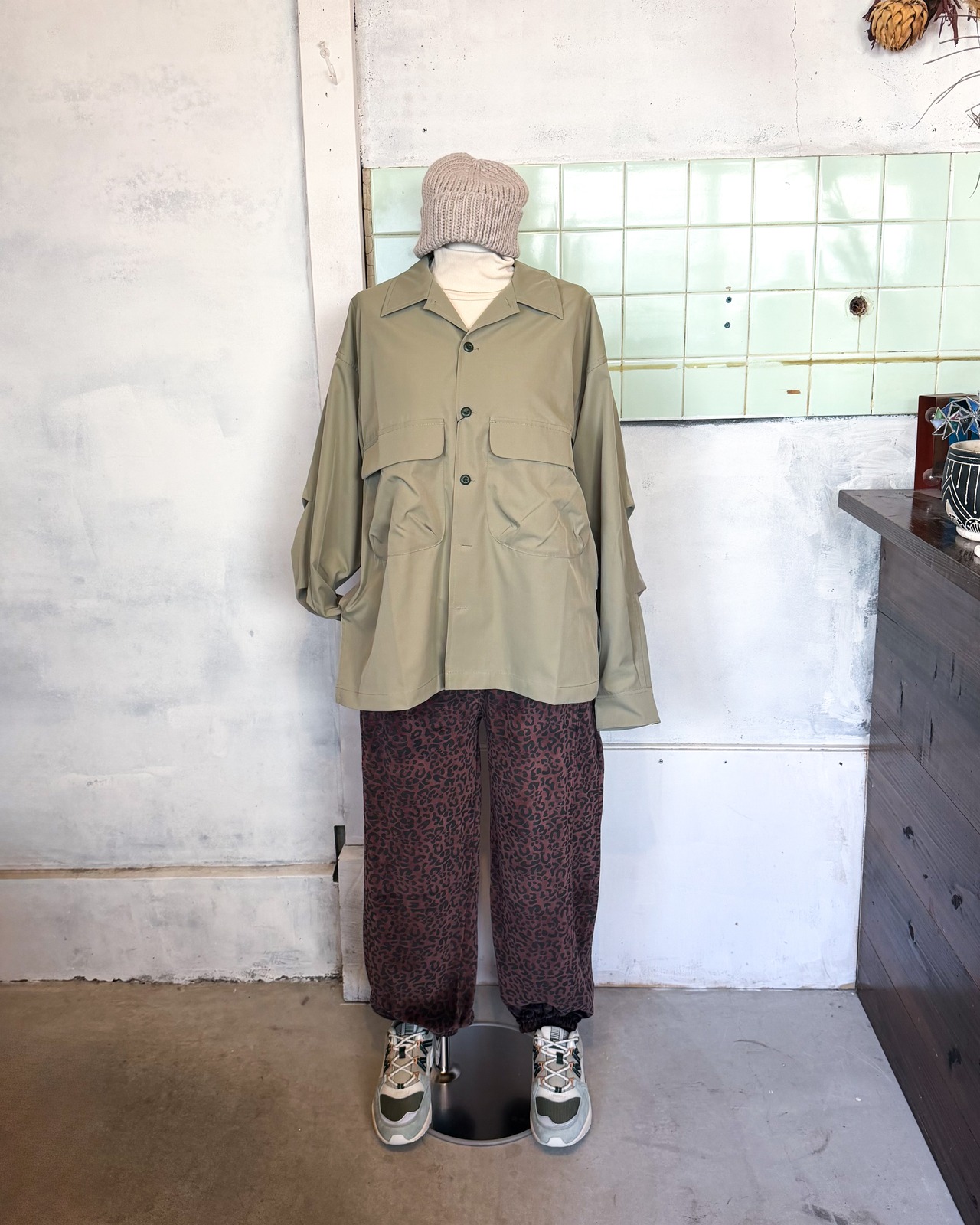 【REPOSE  AMS 16Y】CHOCOLATE LEOPARD PANTS