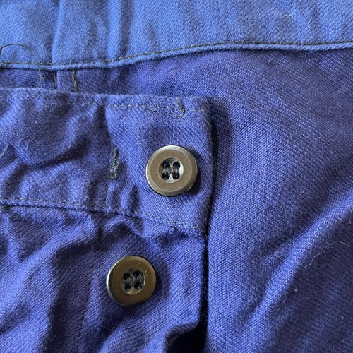 60s- フレンチワーク コットン ブルー パンツ W30 詳細写真7
