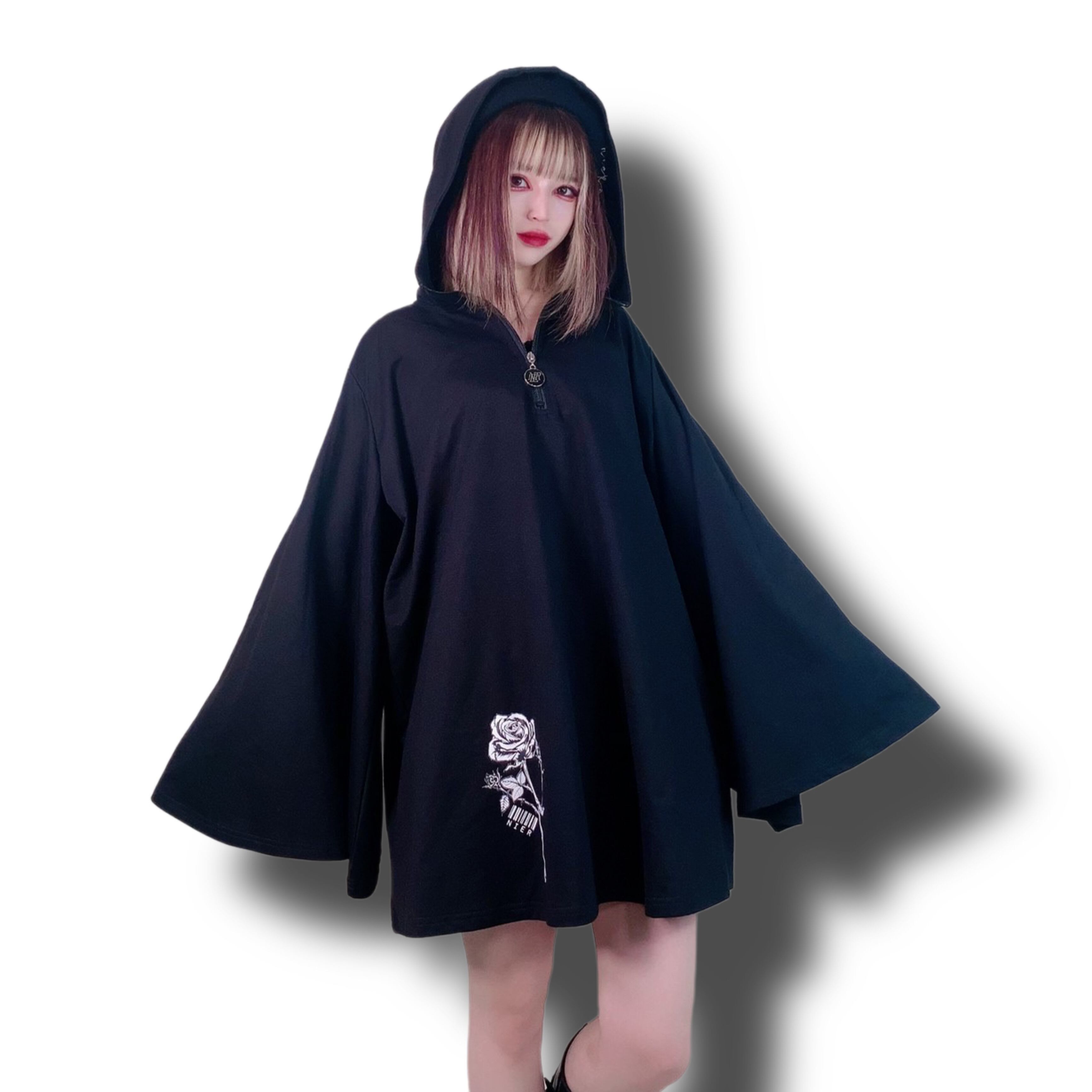 NIER CLOTHING 裾ROSE着物風袖プルオーバー