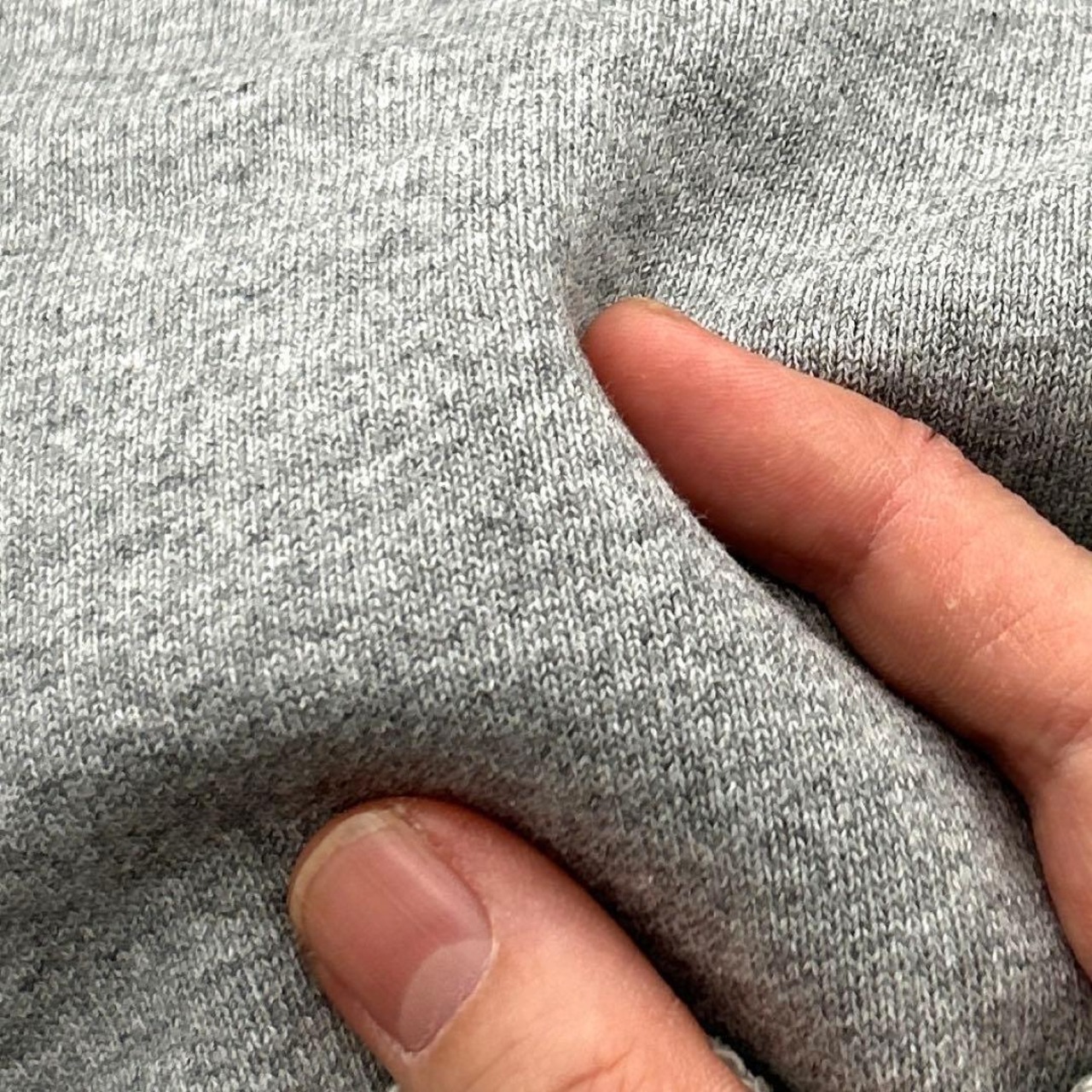 NY472◆2.5m◆綿100%オニ裏毛ニット生地◆グレー