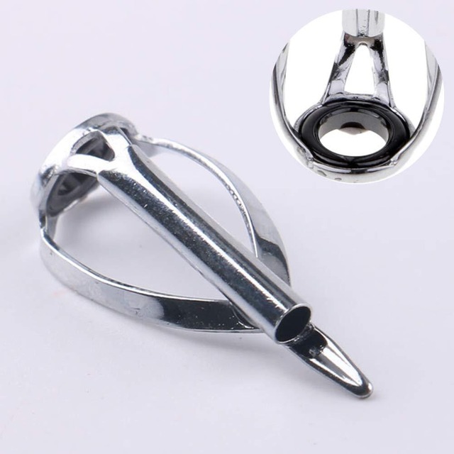 LNJLQW 10点セット 釣り糸 ロッド 釣竿 ラインガイド アイリング トップガイド ロッドガイド ステンレス 釣り竿 穂先 ロッドの修理 交換 5サイズ 1.2mm1.4mm1.6mm1.8mm2.0mm